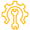 Logo Wartung gelb